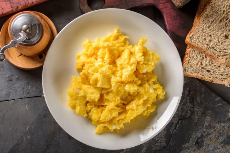 Cheap breakfast ideas - scrambled eggs